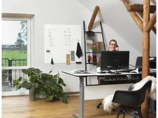 Glasmagneetbord Naga 100x100cm wit - 4
