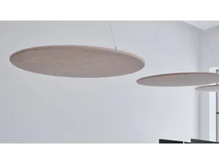 Akoestisch PET-vilt rond plafondpaneel Ø120cm Beige - 2