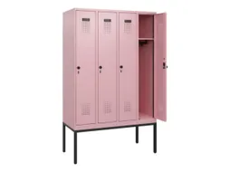 schoollocker,HxBxD 1950x1200x500mm,4vak,vak B 300mm,draaigrendel