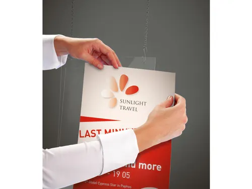 Postertas Sigel wandmodel A4 transparant acryl