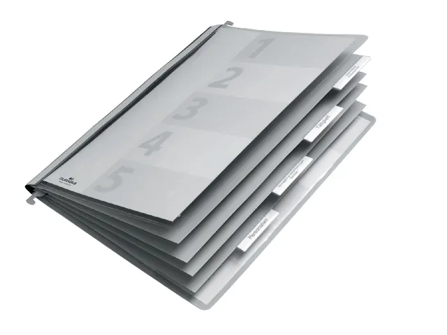 Dossiermap Durable Personeel 2555 A4 Blauw 5 vakken + hangrail