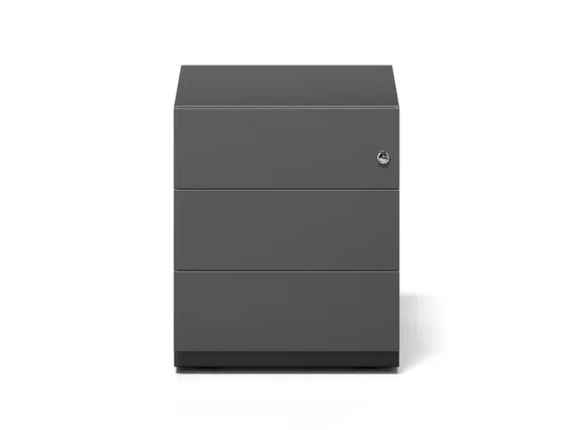 Mobiel Ladenblok 495x420x565mm 3laden Cilinderslot Zwart
