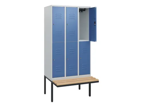 Dubbeldekse dekenkist,HxBxD 1950x900x815mm,3x2vak.,vak B 300mm