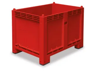 Stapelcontainer Pp Hxbxd 850x1200x800mm 550 Liter 4Poten Rood - 1