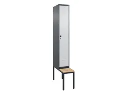 locker voor scheiding van kleding,HxBxD 2120x300x815mm,1vak