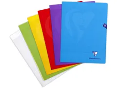 Clairefontaine schrift Mimesys A4+ 24 vel Seyès, kaft in PP assorti