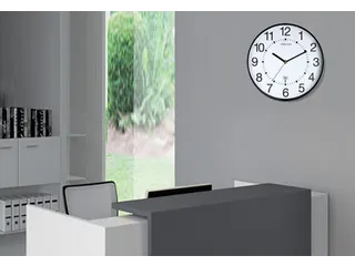 Wandklok Unilux Maxi radio controlled Ø 37.5cm zwart/wit - 3