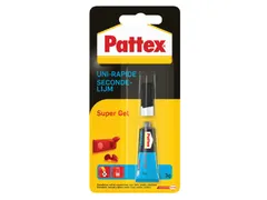 Secondelijm Pattex super gel tube 3gram op blister