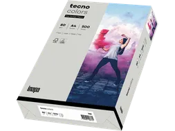 Inapa Tecno colors Gekleurd papier A4 Grijs 80 gram 500vel