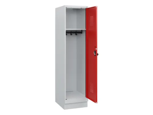 schoollocker,HxBxD 1630x400x500mm,1vak,vak B 400mm,draaigrendel,sokkel