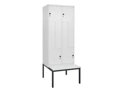 Z-garderobekast,HxBxD 2120x800x815mm,4vak,vak B 400mm,draaigrendel