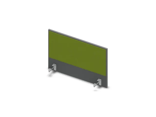 opzetpaneel bureau aanbouw zijkant MS-donkergrijs BN7048-groen 800mm