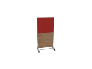 scheidingswand,HxB 1545x800mm,NT-cherry,BN4011-rood - 1