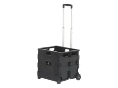 Verrijdbaar krat Kangaro 42x38 x40.5cm capaciteit 35kg zwart