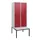 locker met bank,HxBxD 1950x800x815mm,2vak,vak B 400mm,draaigrendel