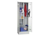 bezemkast RAL7035 HxBxD 1850x600x500mm links 4legborden