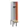 locker met bank,HxBxD 1950x300x815mm,1vak,vak B 300mm,cilinderslot