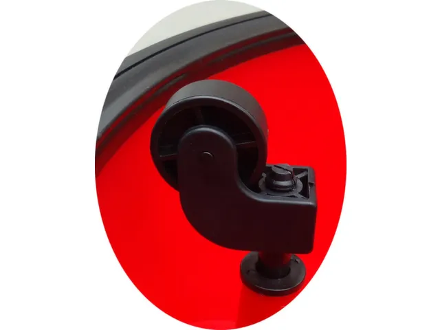 marchepied sur roulettes,plastique,RAL3020,repose-pied Ø 283mm