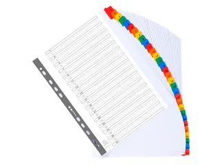 Tabblad Karton 160 Gram A4 + index 31 tabs wit - 3