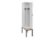 locker voor scheiding van kleding,HxBxD 2120x400x815mm,1vak