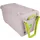 Recycled opbergkoffer wieltjes 160 Liter grijs