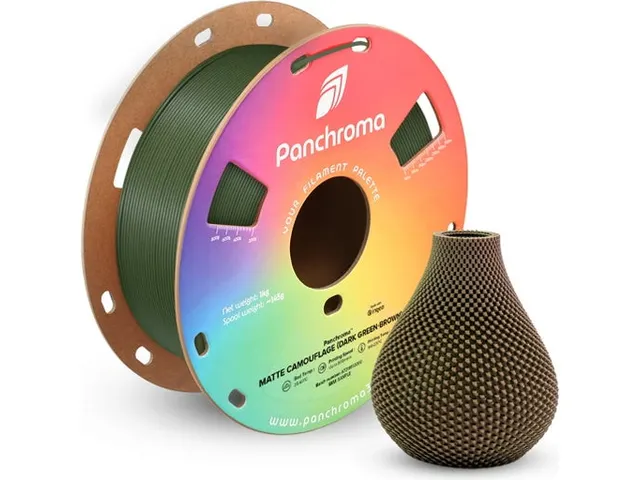 PLA Dual Matte 1,75mm donkergroen-bruin 1kg Panchroma 3D Filament