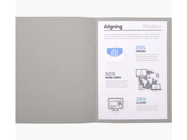 Vouwmap Exacompta Forever A4 170gr grijs