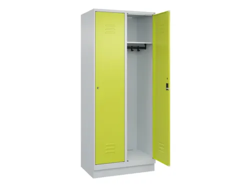 locker,HxBxD 1950x800x500mm,2vak,vak B 400mm,cil.-slot,sokkel