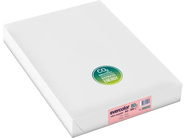 Evercolor gekleurd Gerecycleerd Papier A3 Roze 80 Gram
