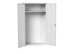 Lockerkast 2000x1050x550mm 1 vak, dubbele vleugeldeur, RAL7035