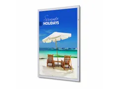 Posterhouder Vergrendelbaar Economy A0 Zilver