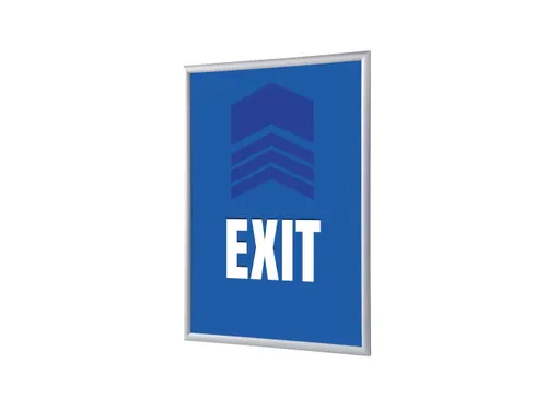 Kliklijst A1 complete set met print "EXIT" Blauw
