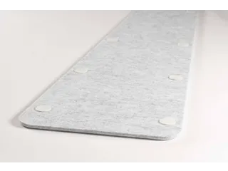 Akoestische PET-vilt trapezium stroken lichtgrijs 30x120cm 6 stuks - 3