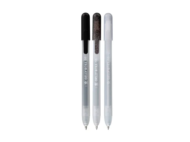 Gelschrijver Sakura Gelly Roll Special 08 klikfunctie set à 3 zilver