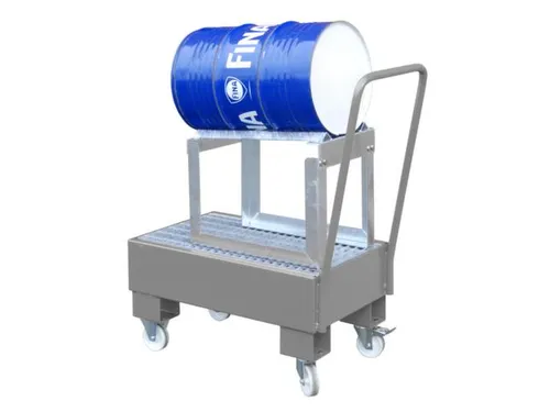 verrijdbare opvangbak,v. 1x60l vat,opvangvol. 61l,HxBxD 1075x500x940mm