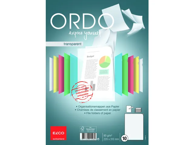 Ordo Classico L-map FSC A4 80 gram wit 10 stuks