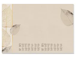 Designonderlegger Sigel Natural Leaves 27/28 59,5x41cm 30 vel 80 grams