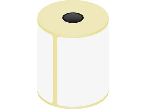 Verzendetiket Raadhuis 100x150mm kern 25mm 300 stuks thermisch