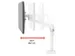 Bras 1 écran Ergotron NX Blanc