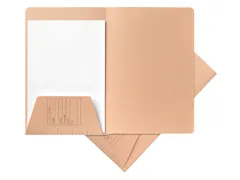 Dossiermap Djois A4 1 klep 250gr chamois