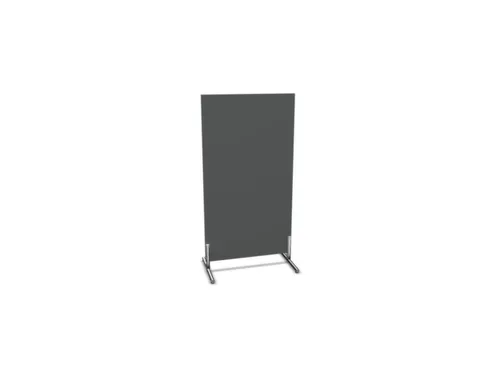 scheidingswand,HxB 1545x800mm,wand hout,frame staal,MS-donkergrijs