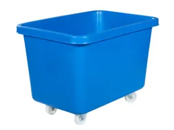Verrijdbare Rechthoekige Bak 227 Liter Hxbxd 641x902x660mm Pe Blauw