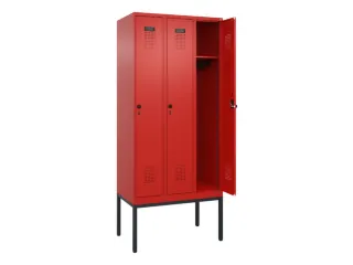 locker,HxBxD 2120x900x500mm,3vak,vak B 300mm,draaigrendel - 1