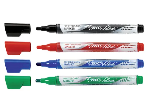 Viltstift Bic Velleda liquid whiteboard rond medium blauw