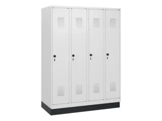 schoollocker,HxBxD 1630x1200x500mm,4vak,vak B 300mm,draaigrendel - 2