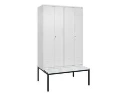 locker voor scheiding van kleding,HxBxD 2120x1200x815mm,4vak