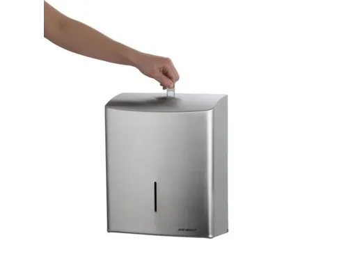 handdoekdispenser,HxBxD 333x265x141mm,v. 600doeken,behuizing RVS