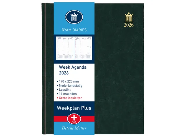 Agenda 2027 Ryam Weekplan Plus Mundior groot letter 7dagen/2pagina's a