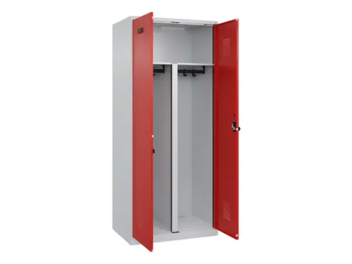 PBM-locker,HxBxD 1850x800x500mm,2vak,vak B 400mm,draaigrendel