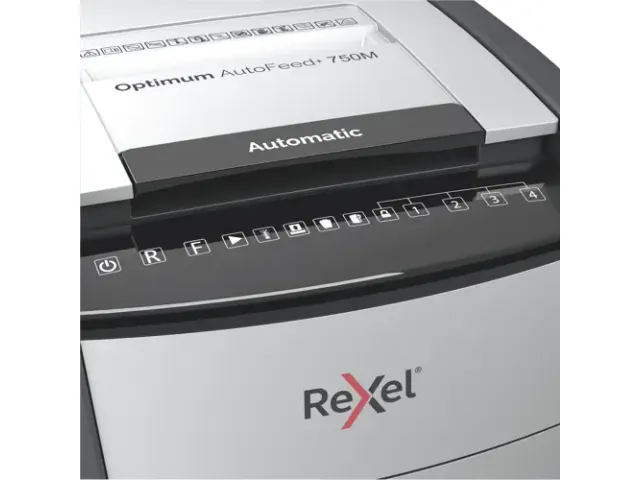 Optimum Auto+ 750M papiervernietiger microsnippers P5 zwart
